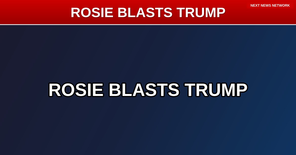 BREAKING: Rosie O'Donnell Uses ‘Kimmel Live’ Platform to Launch Full-Frontal Attack on ‘Mango Mussolini’ Trump
